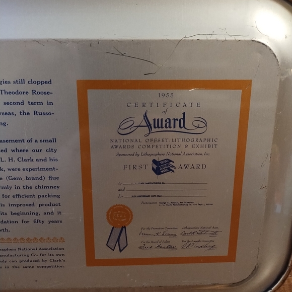 Vintage metal tray - Picture 3 of 4